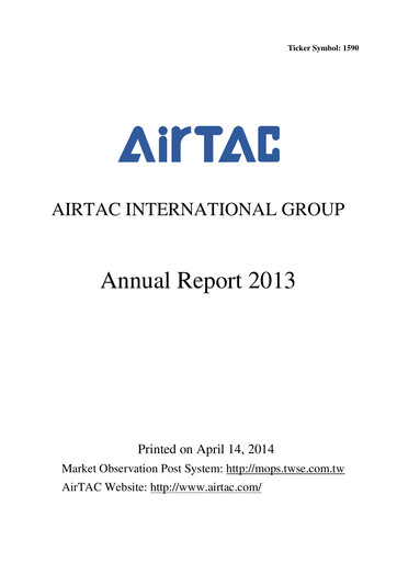Thumbnail AirTAC International Annual Report 2013