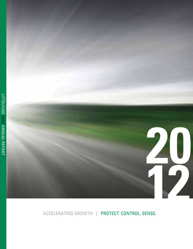 Thumbnail Littelfuse Annual Report 2012