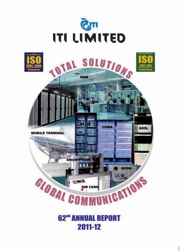 Thumbnail Indian Telephone Industries Annual Report 2011-2012
