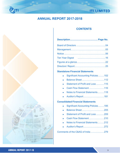 Thumbnail Indian Telephone Industries Annual Report 2017-2018