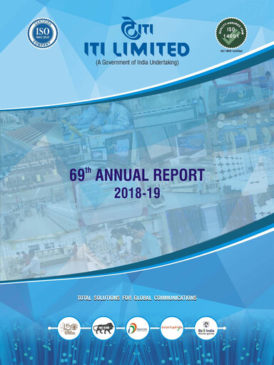 Thumbnail Indian Telephone Industries Annual Report 2018-2019