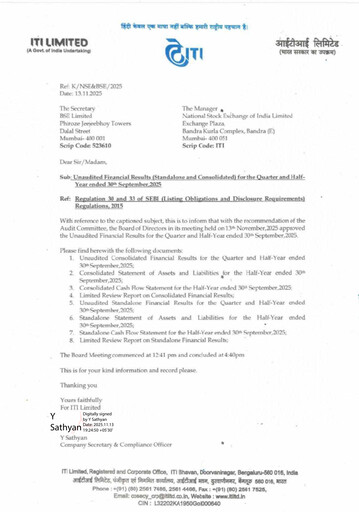 Vorschaubild Indian Telephone Industries Quartalsbericht 2025-q2