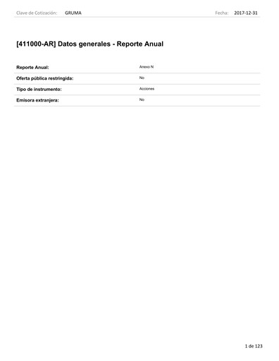 Vorschaubild Gruma (Maseca)
 Jahresbericht 2017