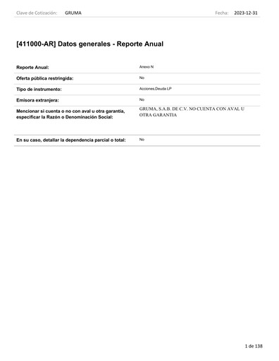 Vorschaubild Gruma (Maseca)
 Jahresbericht 2023