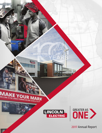Thumbnail Lincoln Electric
 Annual Report 2017