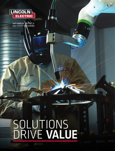 Thumbnail Lincoln Electric
 Annual Report 2021