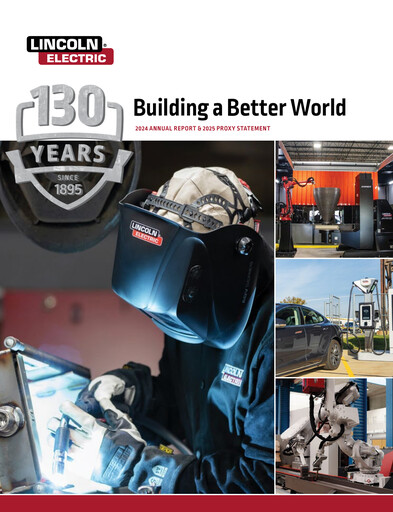 Thumbnail Lincoln Electric
 Annual Report 2024