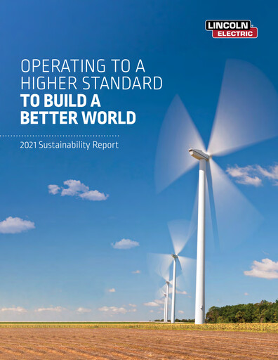 Thumbnail Lincoln Electric
 Sustainability Report 2021