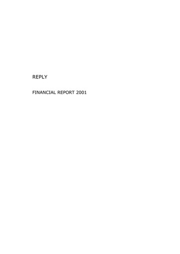 Thumbnail Reply Financial Statement 2001