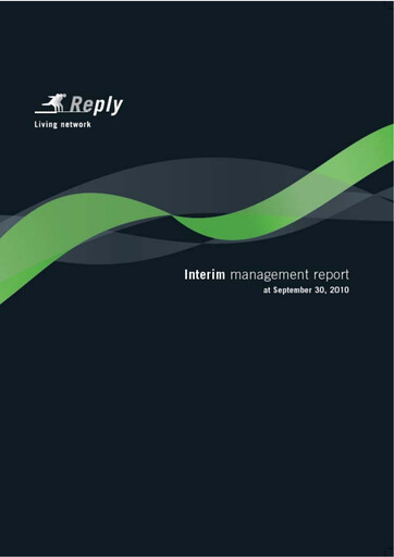 Miniature Reply Rapport trimestriel 2010-q3