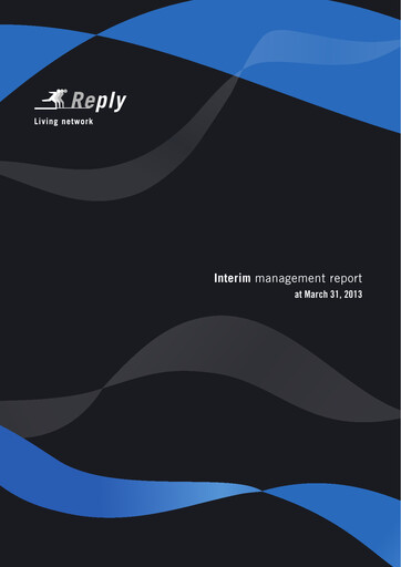 Miniature Reply Rapport trimestriel 2013-q1
