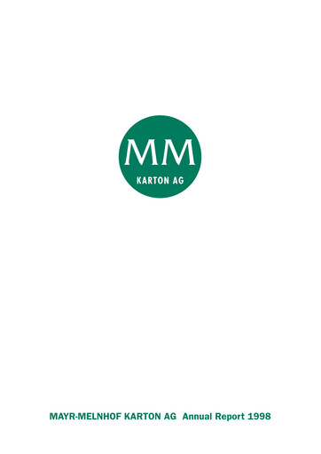 Vorschaubild MM Group (Mayr-Melnhof AG)
 Jahresbericht 1998