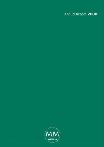 Vorschaubild MM Group (Mayr-Melnhof AG)
 Jahresbericht 2000