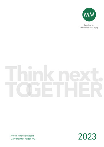 Vorschaubild MM Group (Mayr-Melnhof AG)
 Finanzmitteilung 2023