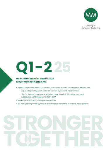 Thumbnail MM Group (Mayr-Melnhof AG)
 Half-year Report 2025-h1