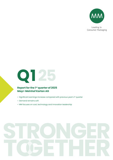 Thumbnail MM Group (Mayr-Melnhof AG)
 Quarterly Report 2025-q1