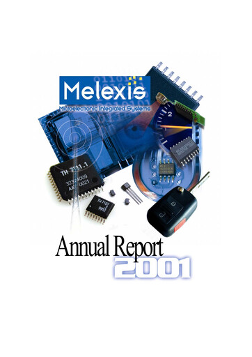 Thumbnail Melexis NV Annual Report 2001