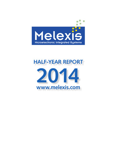 Miniature Melexis NV Rapport semestriel 2014-h1
