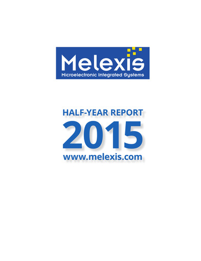 Miniature Melexis NV Rapport semestriel 2015-h1