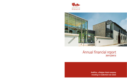 Thumbnail Aedifica Annual Report 2011-2012