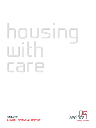 Thumbnail Aedifica Annual Report 2014-2015