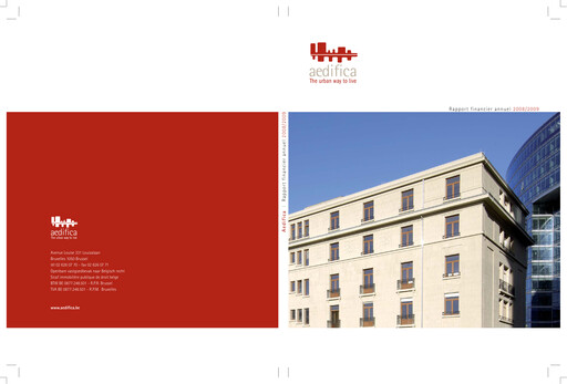 Thumbnail Aedifica Annual Report 2008-2009