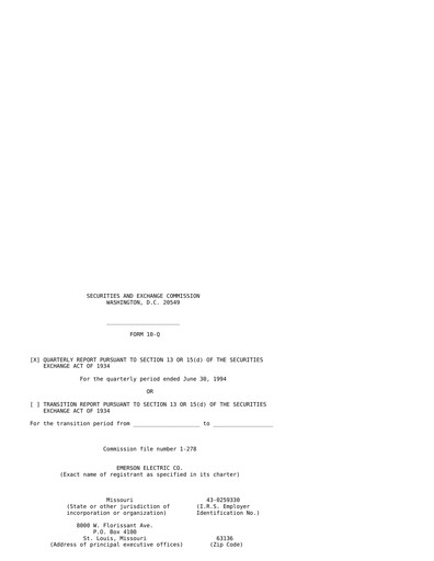Vorschaubild Emerson Quartalsbericht 1994-q3