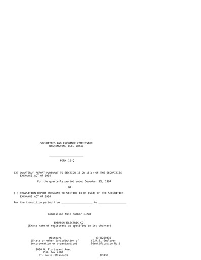 Vorschaubild Emerson Quartalsbericht 1995-q1
