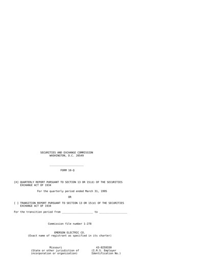 Vorschaubild Emerson Quartalsbericht 1995-q2
