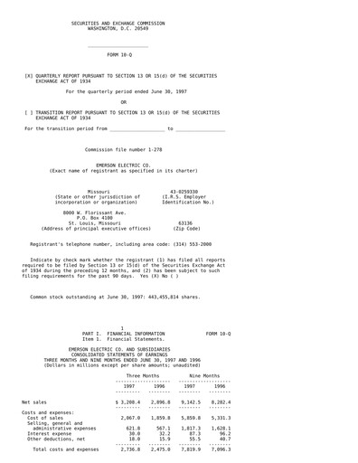 Vorschaubild Emerson Quartalsbericht 1997-q3