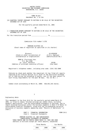 Vorschaubild Emerson Quartalsbericht 2001-q2