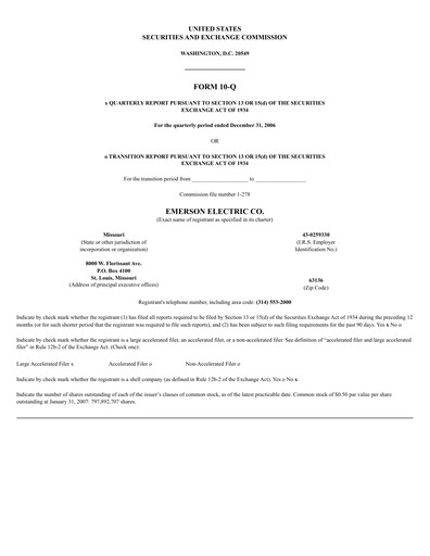 Vorschaubild Emerson Quartalsbericht 2007-q1