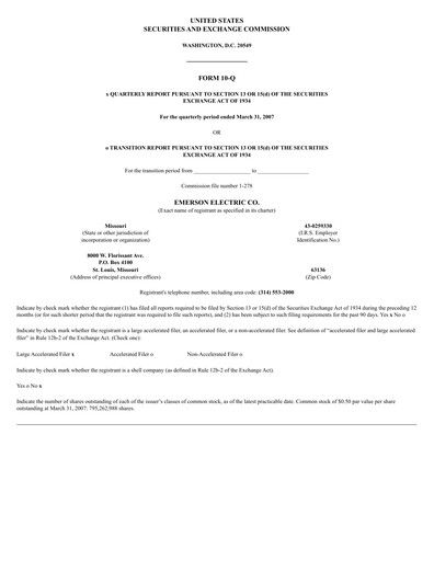 Vorschaubild Emerson Quartalsbericht 2007-q2