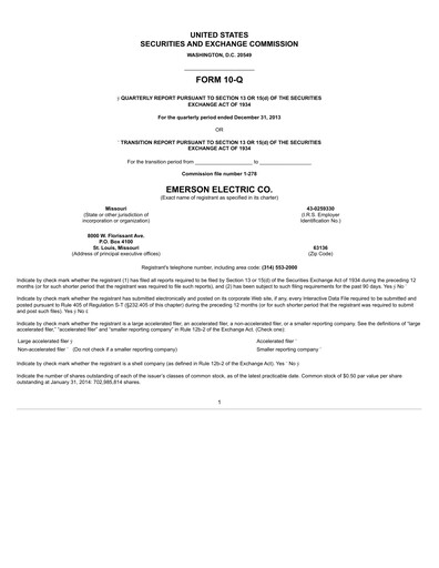 Vorschaubild Emerson Quartalsbericht 2013-q4