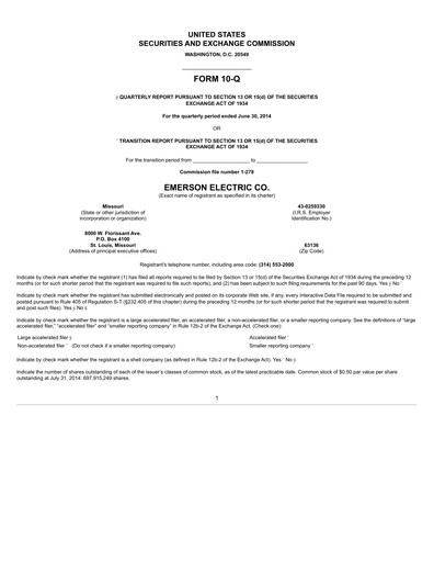 Vorschaubild Emerson Quartalsbericht 2014-q2
