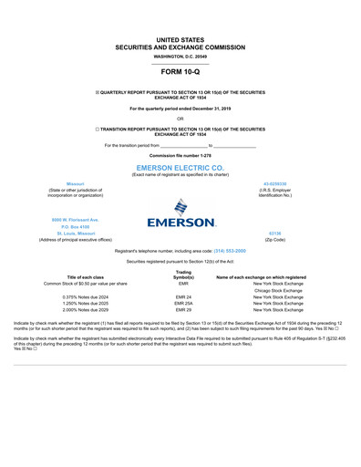 Vorschaubild Emerson Quartalsbericht 2019-q4