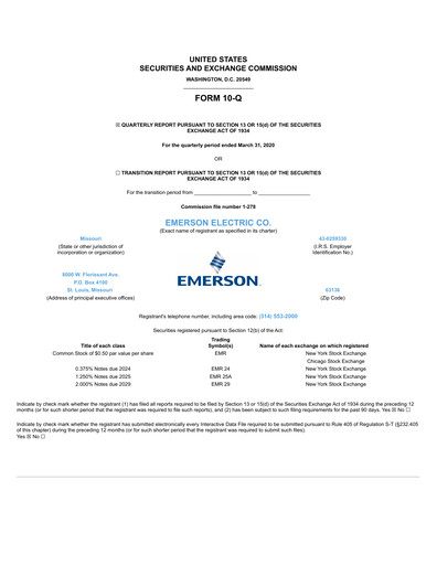Vorschaubild Emerson Quartalsbericht 2020-q1