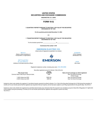 Vorschaubild Emerson Quartalsbericht 2024-q4