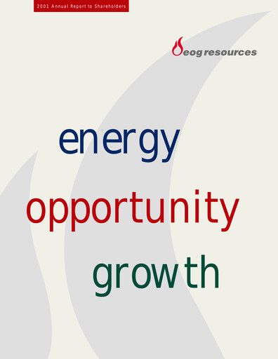Thumbnail EOG Resources Annual Report 2001