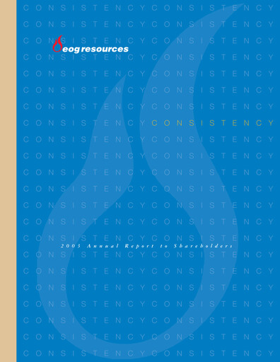 Thumbnail EOG Resources Annual Report 2003