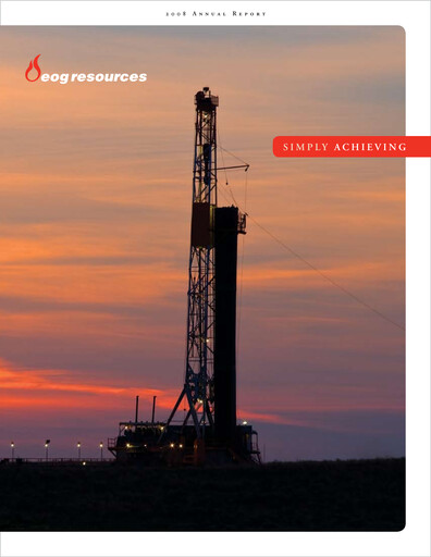 Thumbnail EOG Resources Annual Report 2008