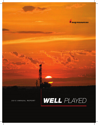 Thumbnail EOG Resources Annual Report 2013