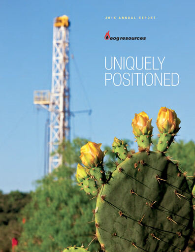 Thumbnail EOG Resources Annual Report 2015