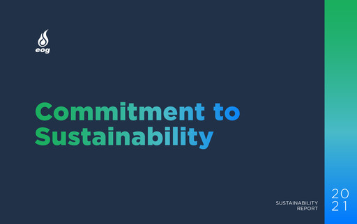 Thumbnail EOG Resources Sustainability Report 2021