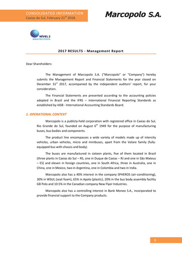 Thumbnail Marcopolo Annual Report 2017