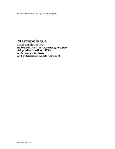 Thumbnail Marcopolo Financial Statement 2010