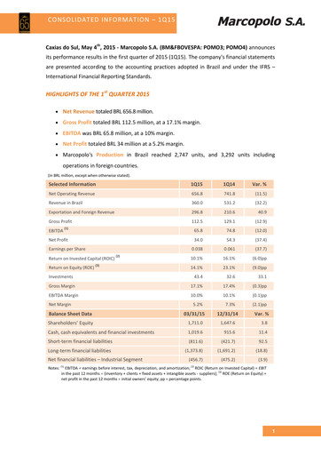Thumbnail Marcopolo Quarterly Report 2015-q1