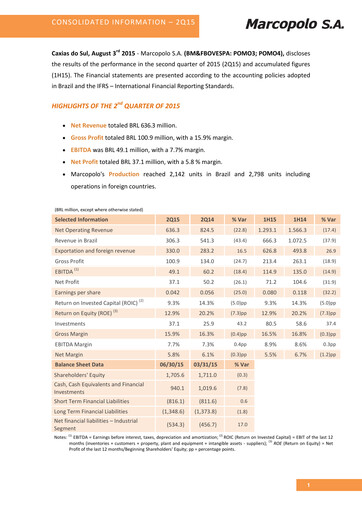 Thumbnail Marcopolo Quarterly Report 2015-q2