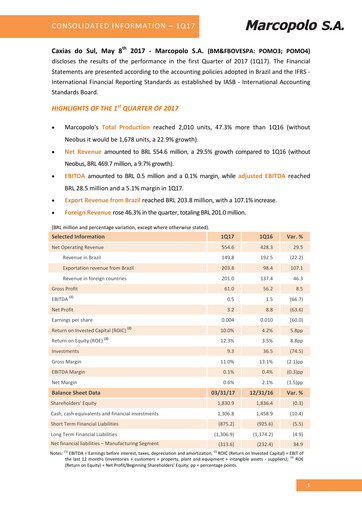 Thumbnail Marcopolo Quarterly Report 2017-q1