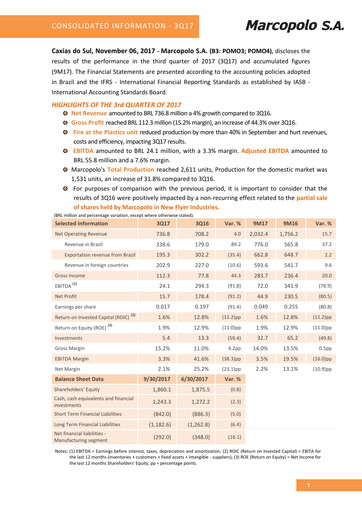 Thumbnail Marcopolo Quarterly Report 2017-q3